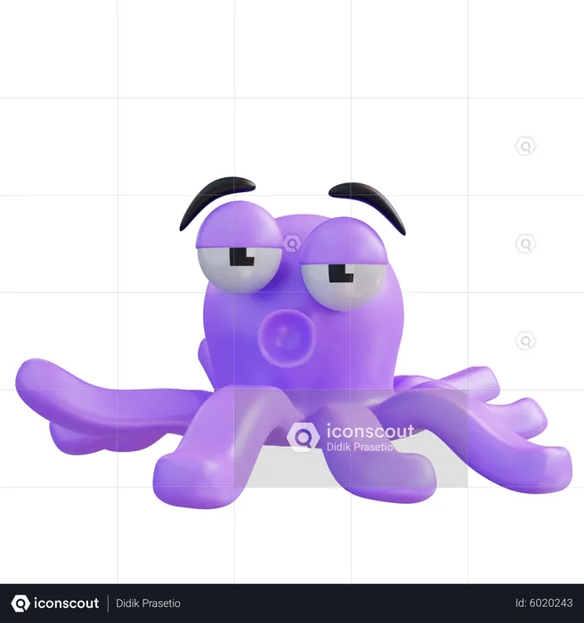 Octopus  3D Icon