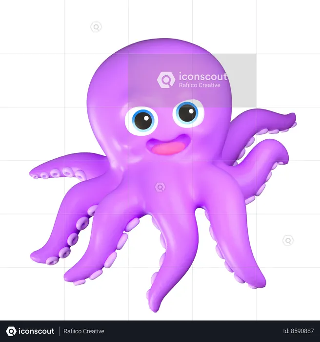 Octopus  3D Icon