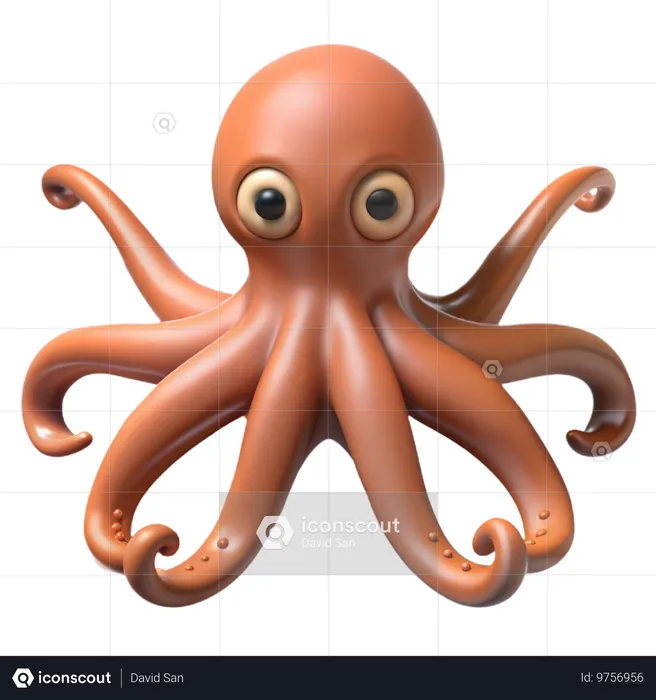 Octopus  3D Icon