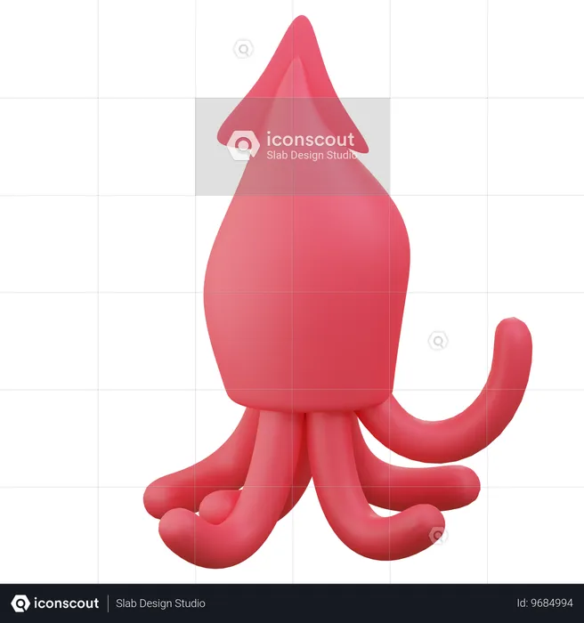 Octopus  3D Icon