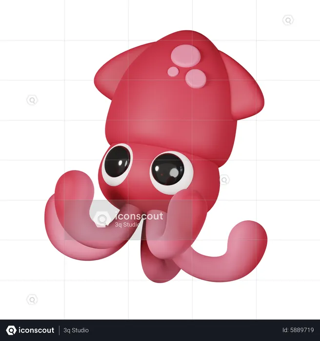 Octopus  3D Icon