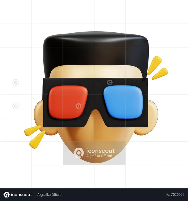 Óculos 3d  3D Icon