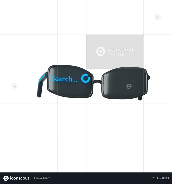 Óculos inteligentes  3D Illustration