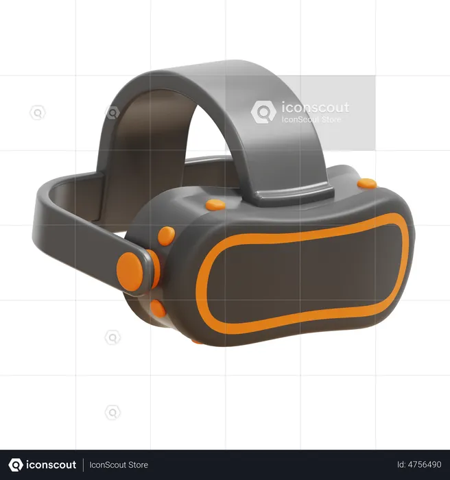 Óculos de realidade virtual  3D Icon