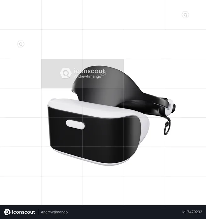 Óculos de realidade virtual  3D Icon