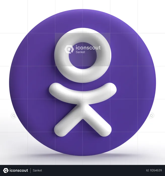 Icono de odnoklassniki Logo 3D Icon