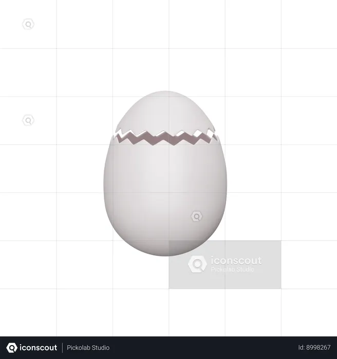 Oeuf fêlé  3D Icon