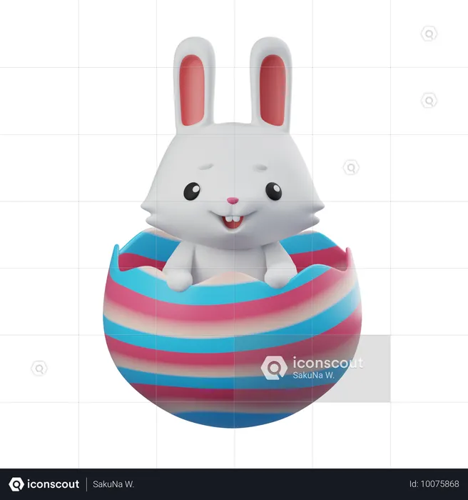 Oeuf de lapin  3D Icon