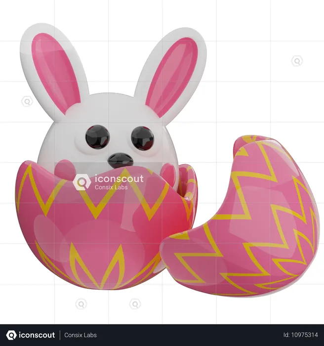 Oeuf de lapin  3D Icon