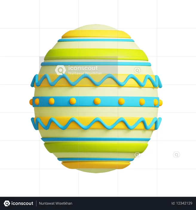 Œuf de Pâques 3  3D Icon