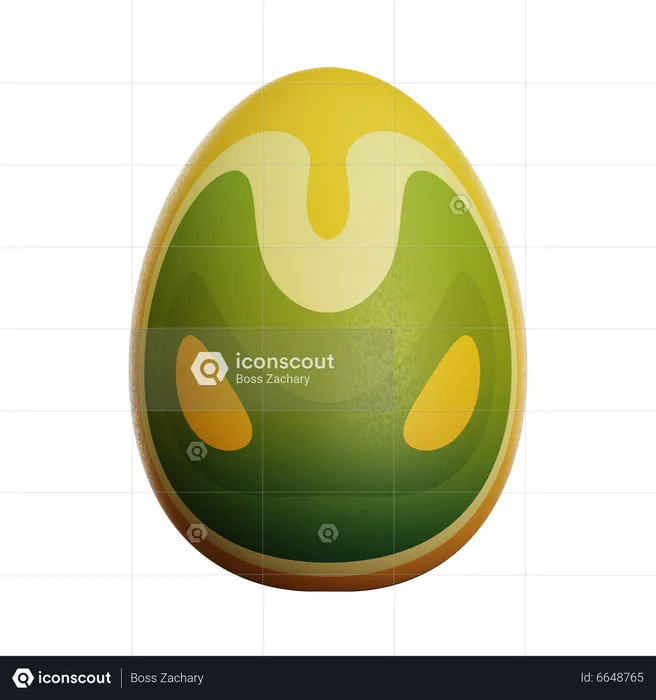 Œuf de Pâques  3D Icon