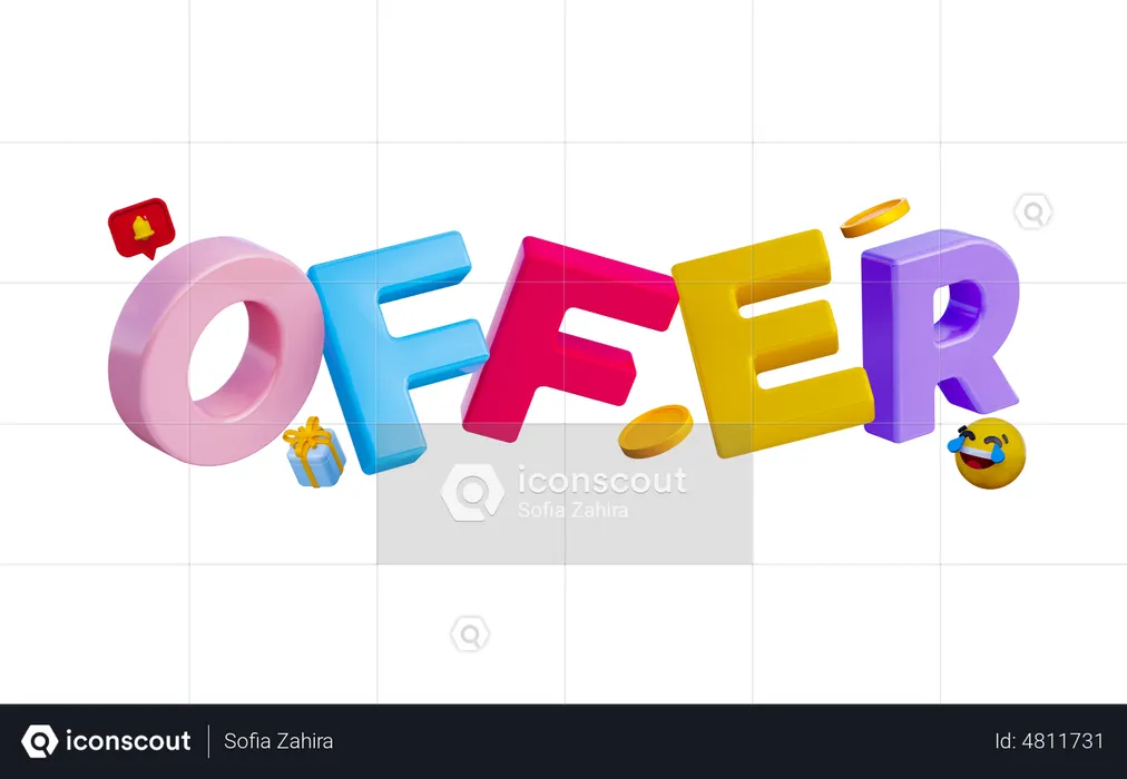 Oferta  3D Illustration