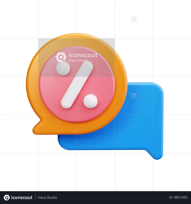 Oferta de chat  3D Icon