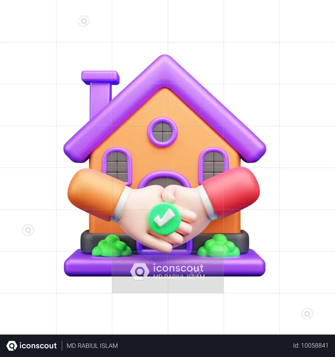 Trato de casa  3D Icon