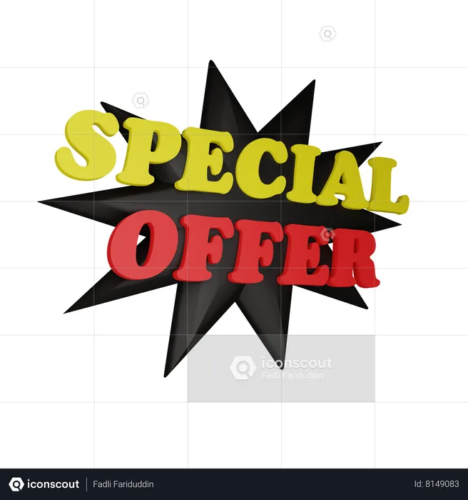 Oferta especial  3D Icon