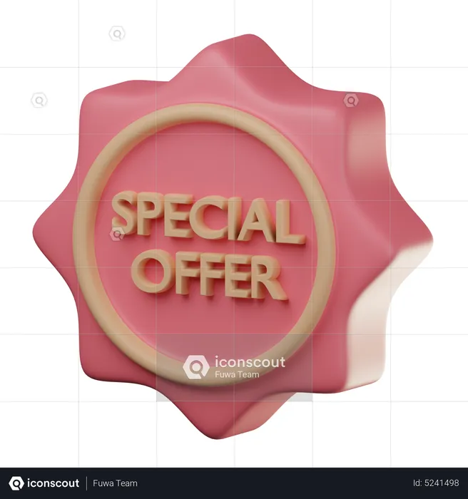 Oferta especial  3D Icon