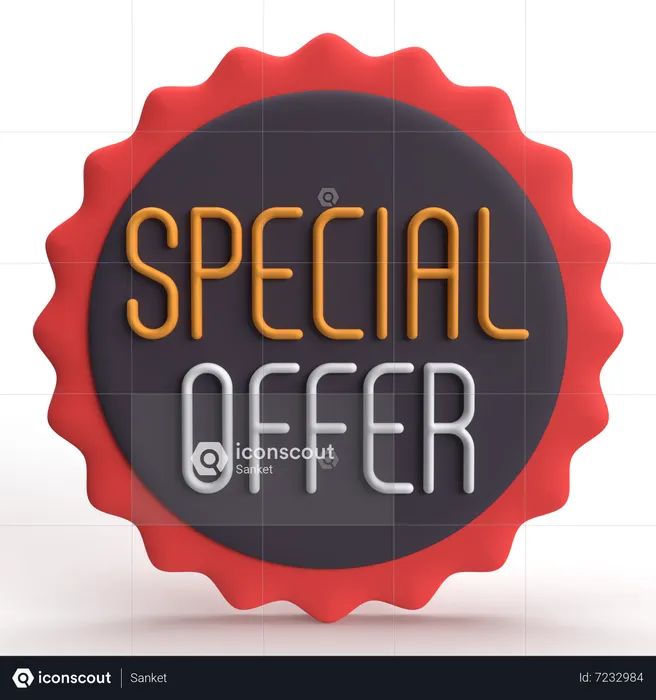 Oferta especial  3D Icon