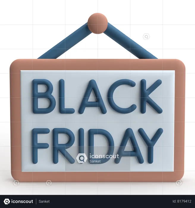 Oferta de Viernes Negro  3D Icon