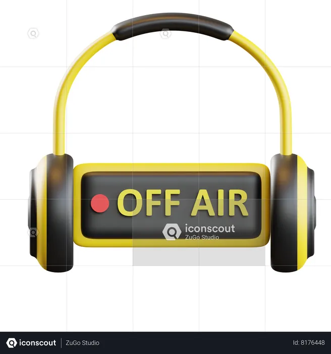 Off Air Sign  3D Icon