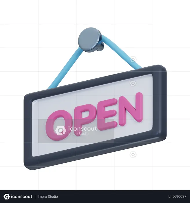 Offenes Board  3D Icon