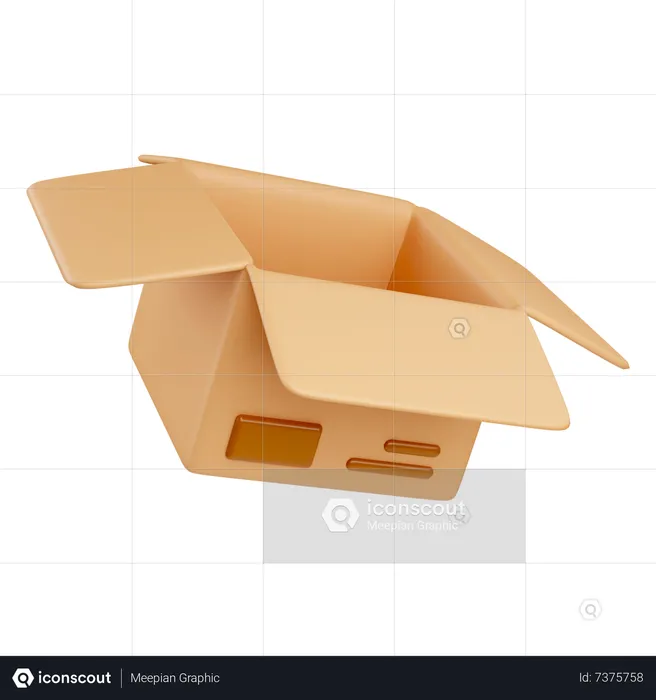 Paket öffnen  3D Icon