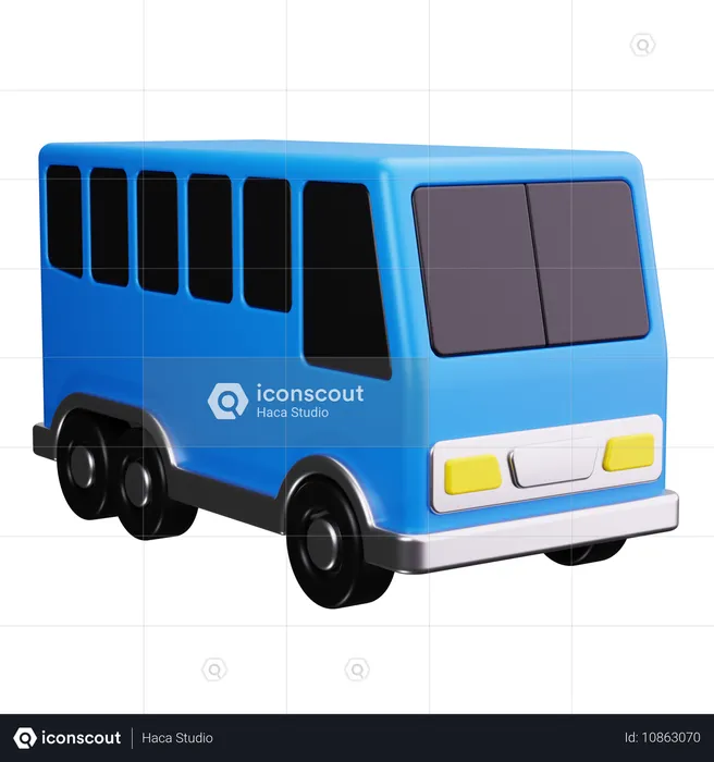 Öffentlicher Bus  3D Icon