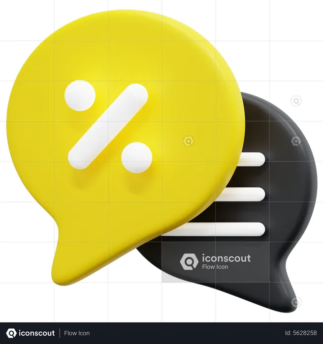 Offer Chat  3D Icon