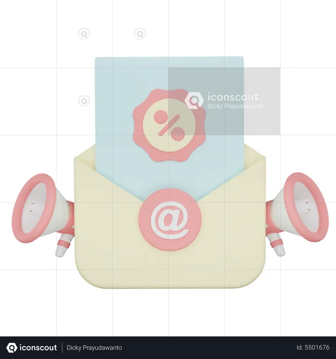 Offer Mail  3D Icon