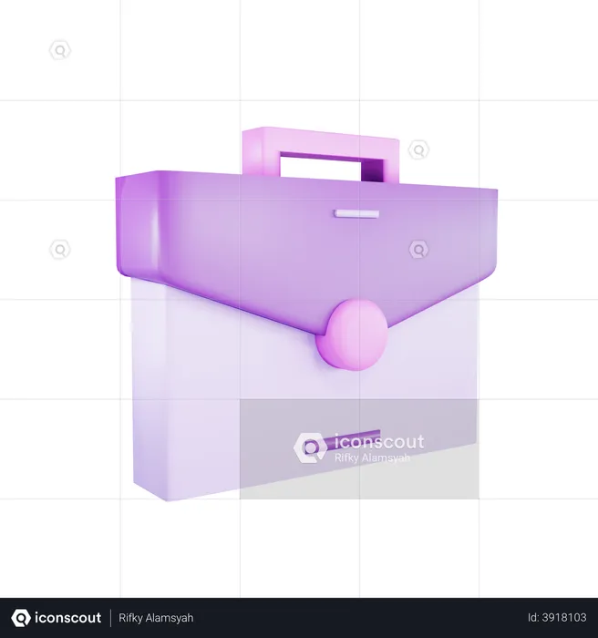 Office Bag  3D Illustration