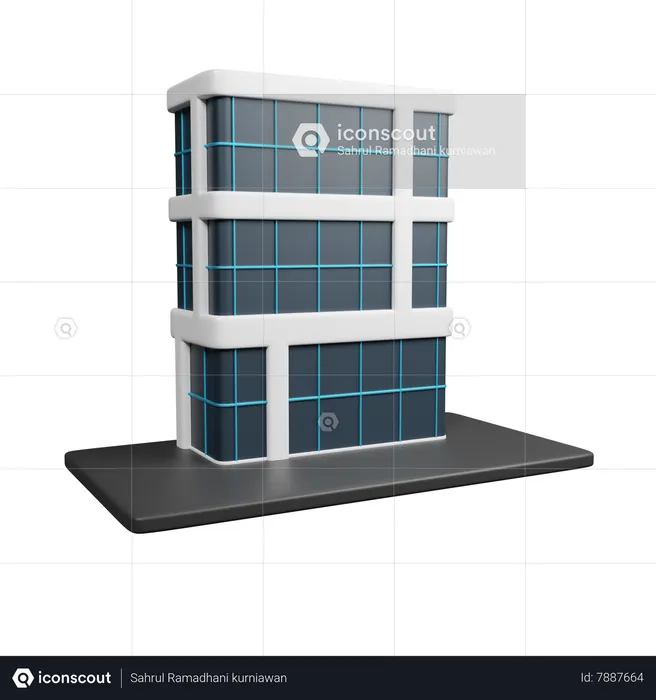 Office Building  3D Icon