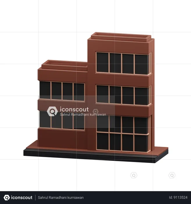 Office Building  3D Icon