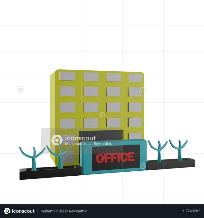 Office Building  3D Icon