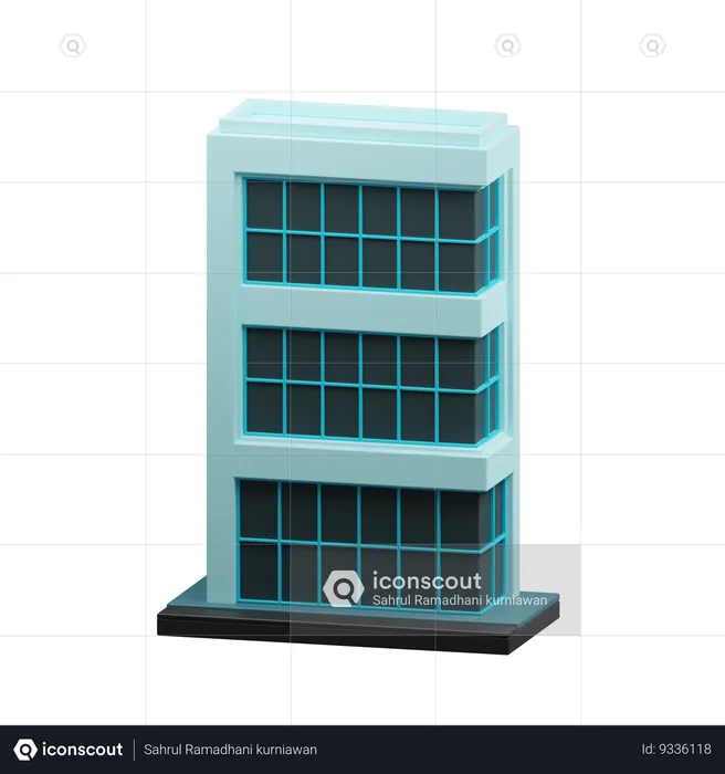 Office building  3D Icon