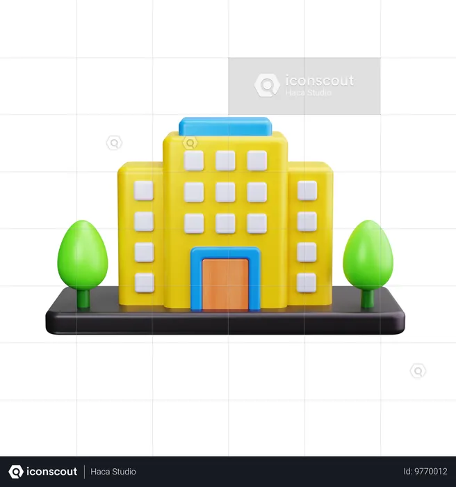 Office Building  3D Icon