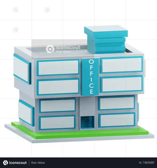 Office Building  3D Icon
