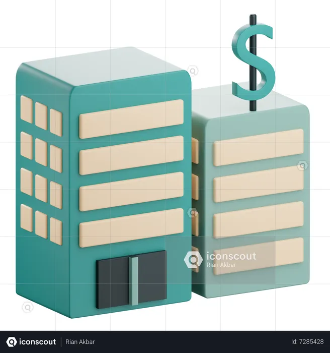 Office Building  3D Icon