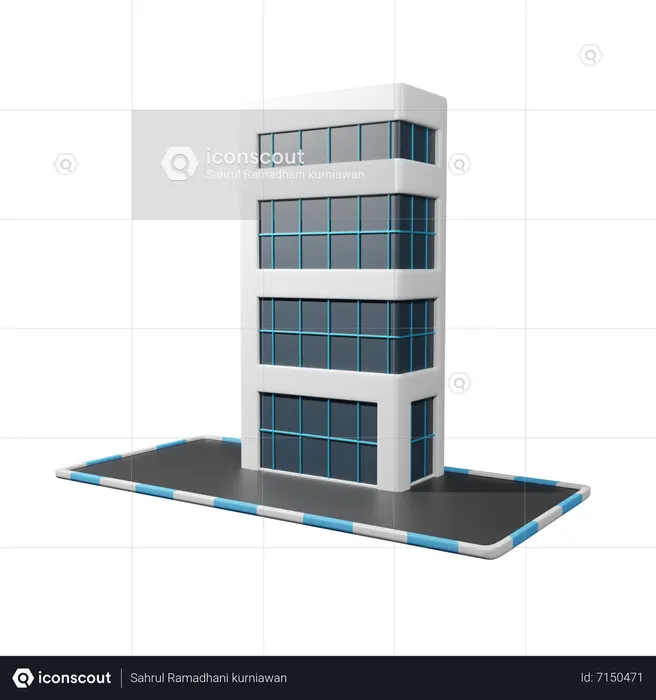 Office Building  3D Icon