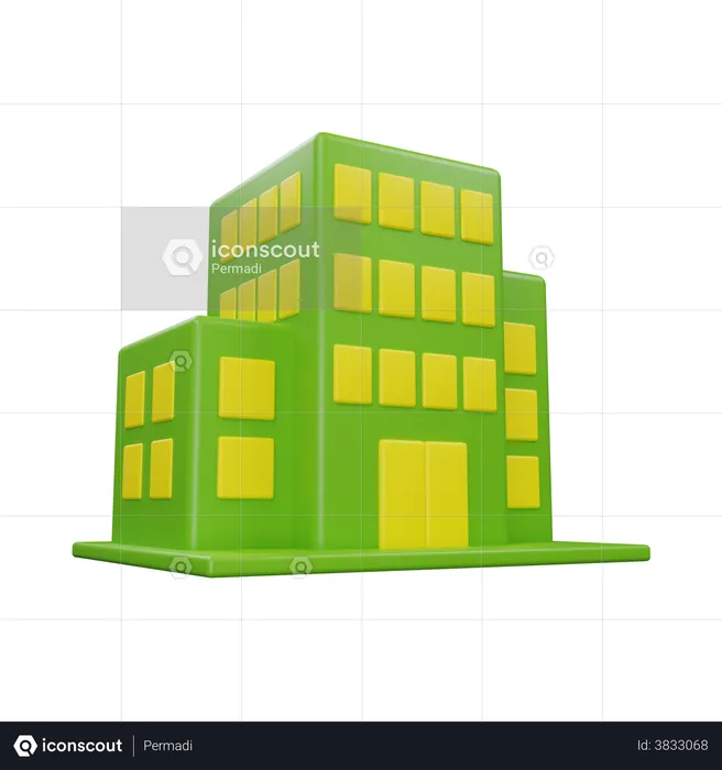 Office Building  3D Illustration