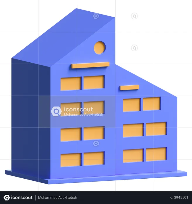 Office Building  3D Illustration