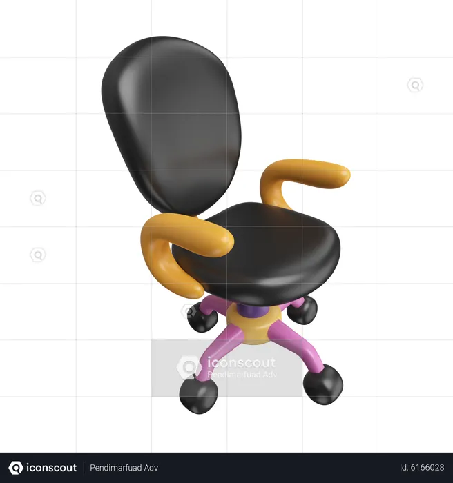 Office Chair  3D Icon