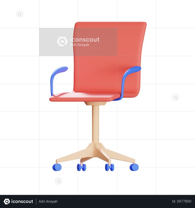 Office Chair 3D Illustration