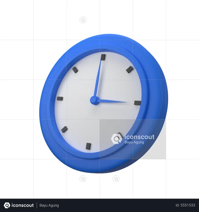 Office Clock  3D Icon