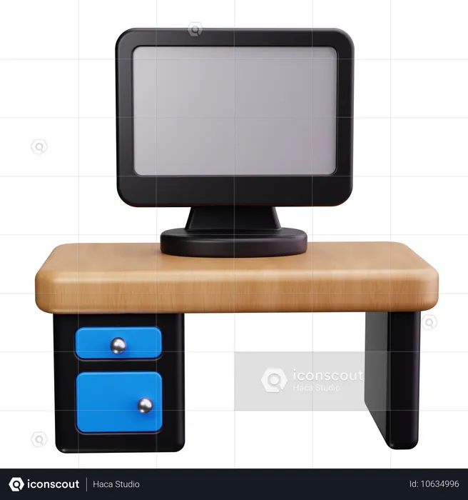 Office Desk  3D Icon