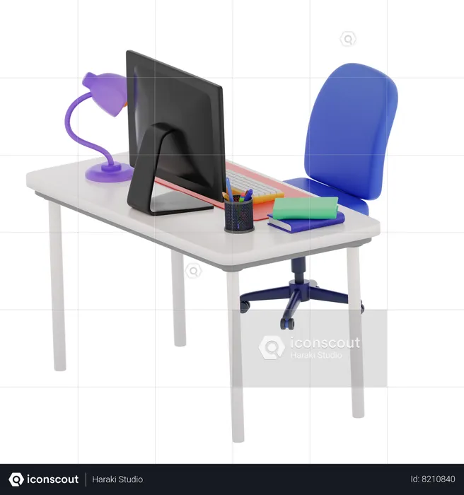 Office Desk  3D Icon