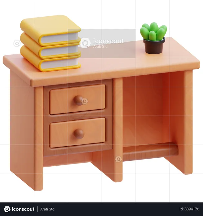Office Desk  3D Icon