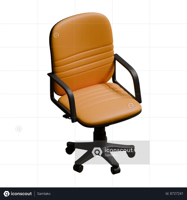 Office Employee Armhair  3D Icon