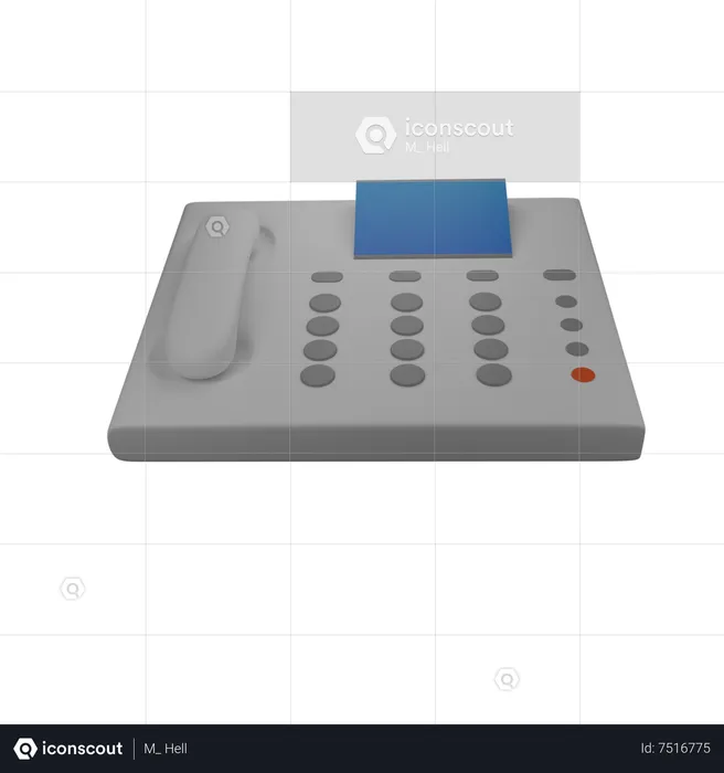 Office Phone  3D Icon