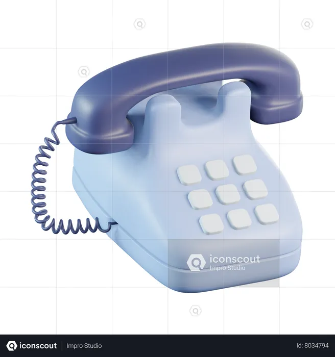 Office Phone  3D Icon