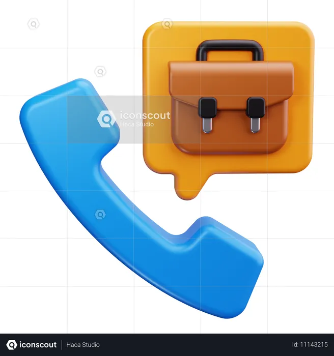 Office phone  3D Icon