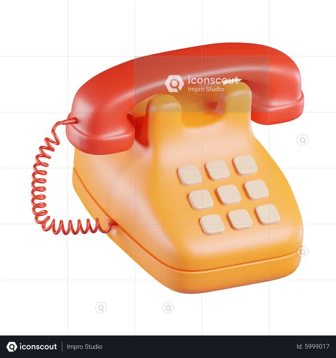 Office phone  3D Icon